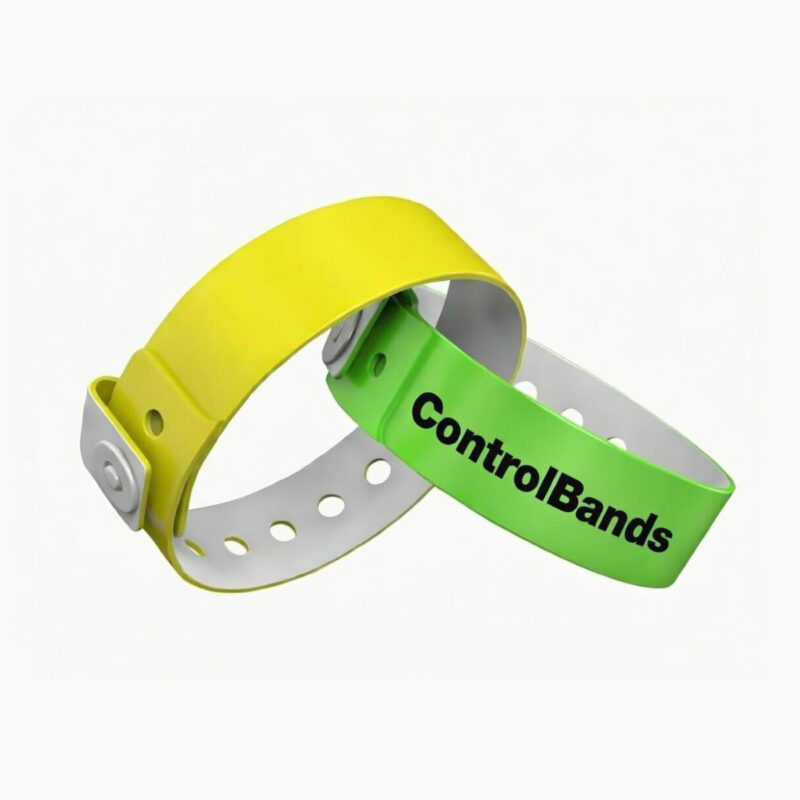 Pulsera vinil con broche