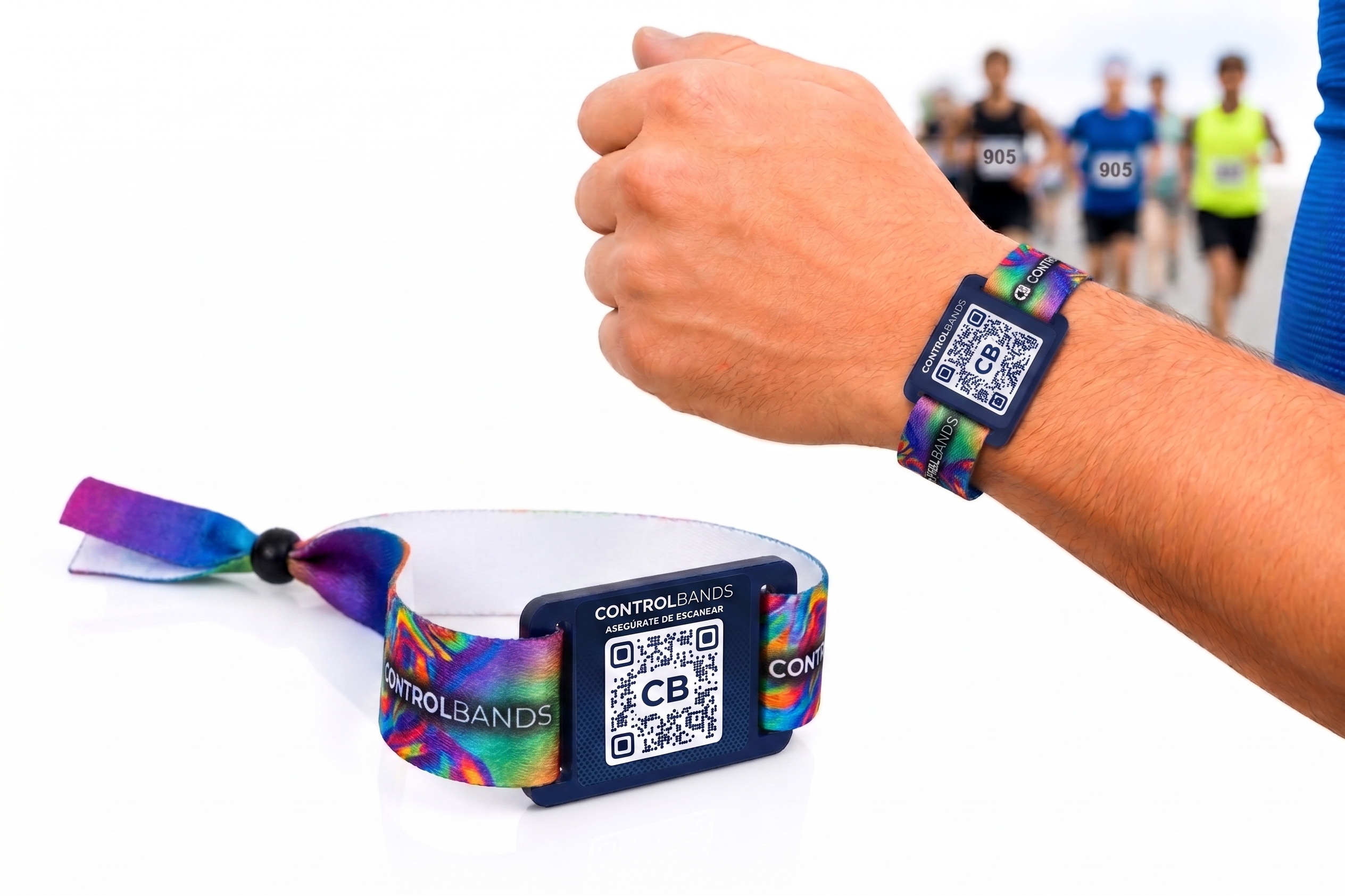 Pulsera de tela con Tag - Imagen 2